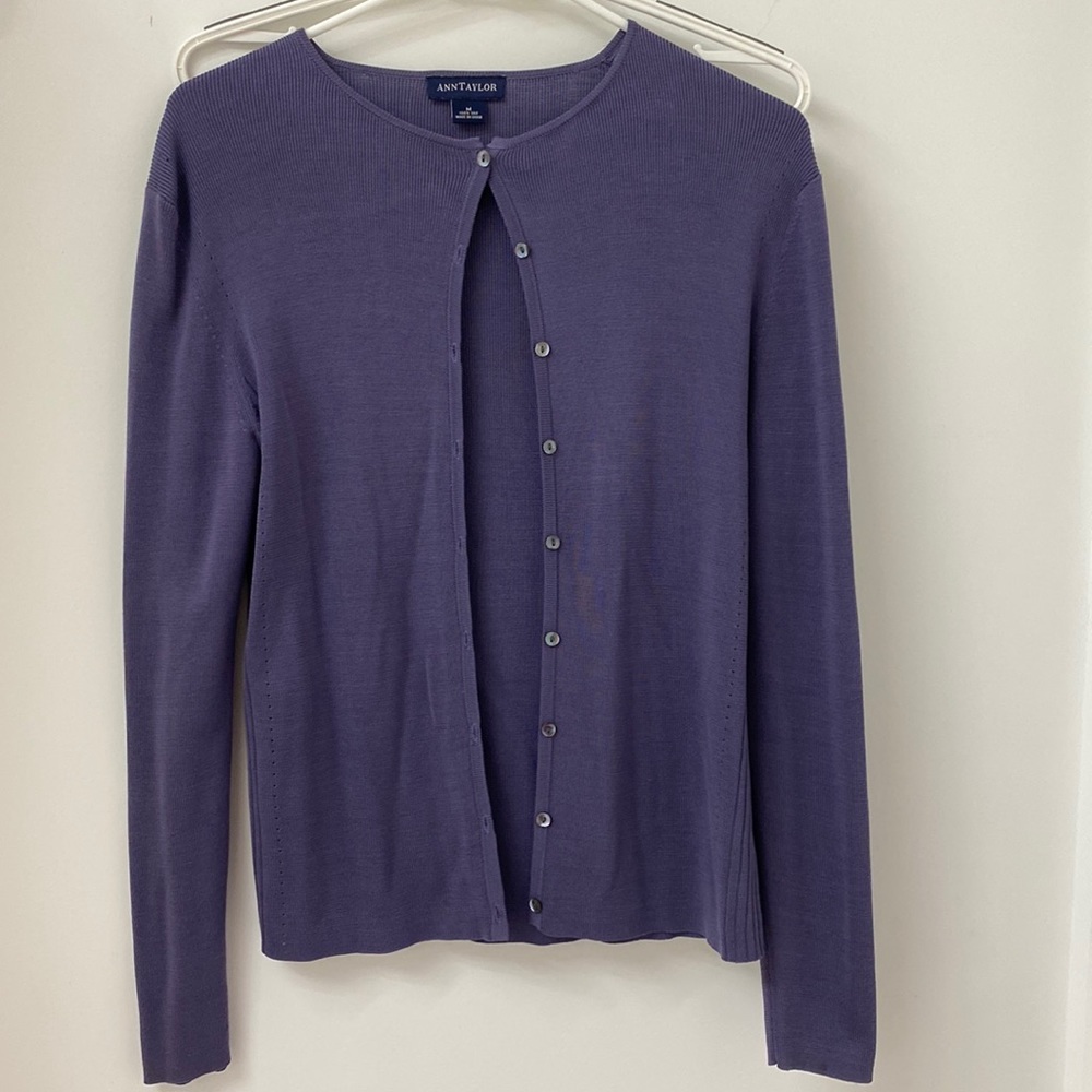 Ann Taylor 100% silk cardigan
